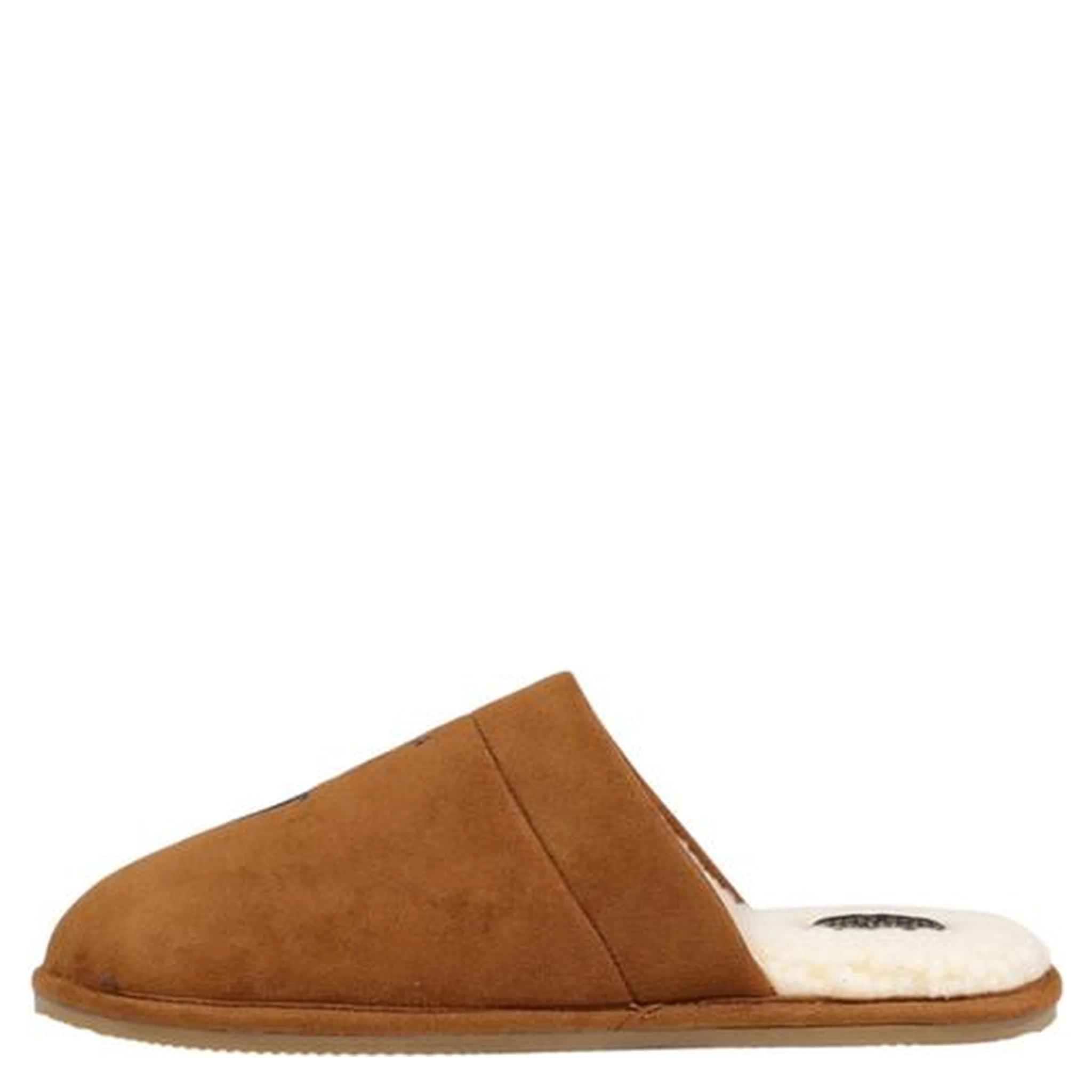 Brown Textile Slippers