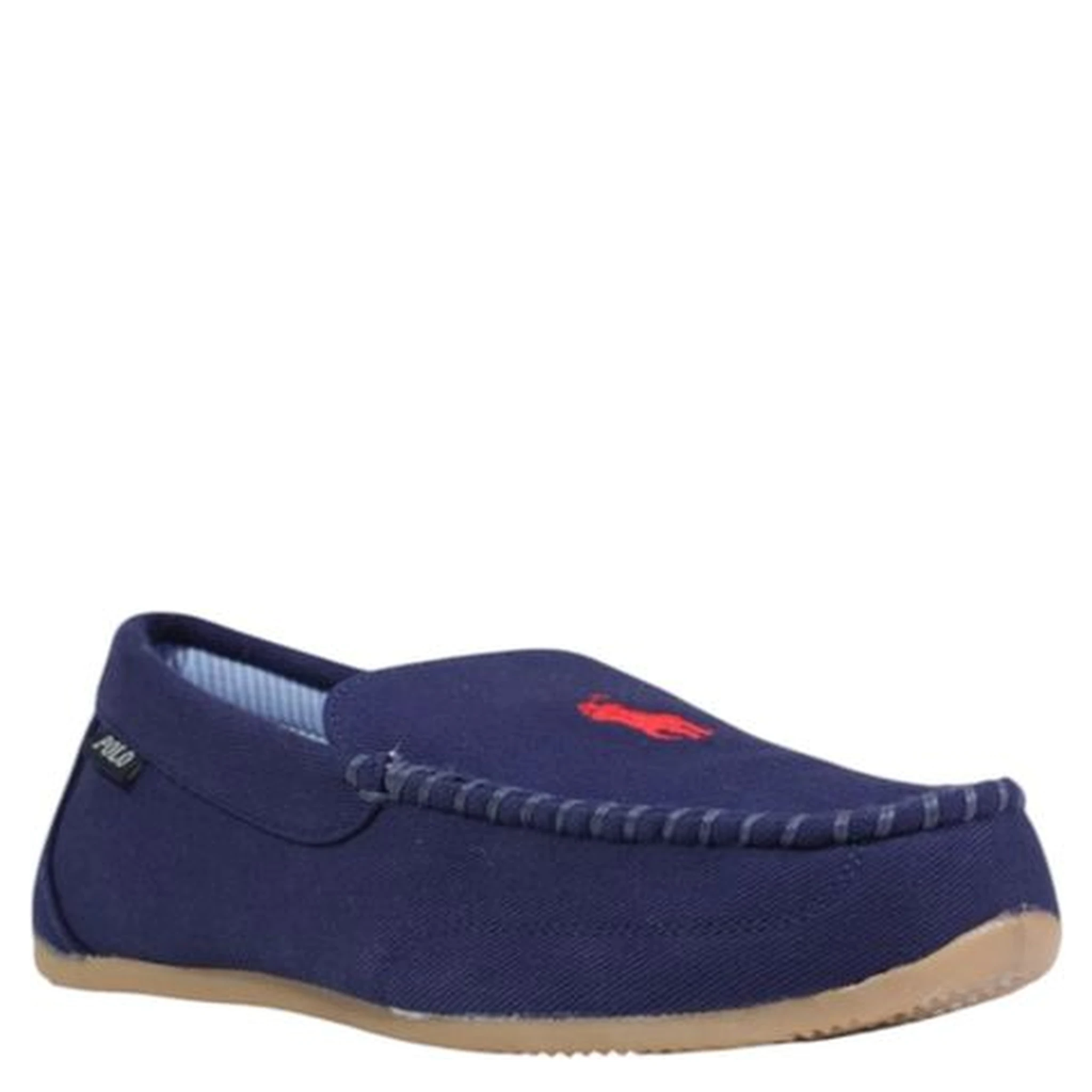 Blue Textile Slippers