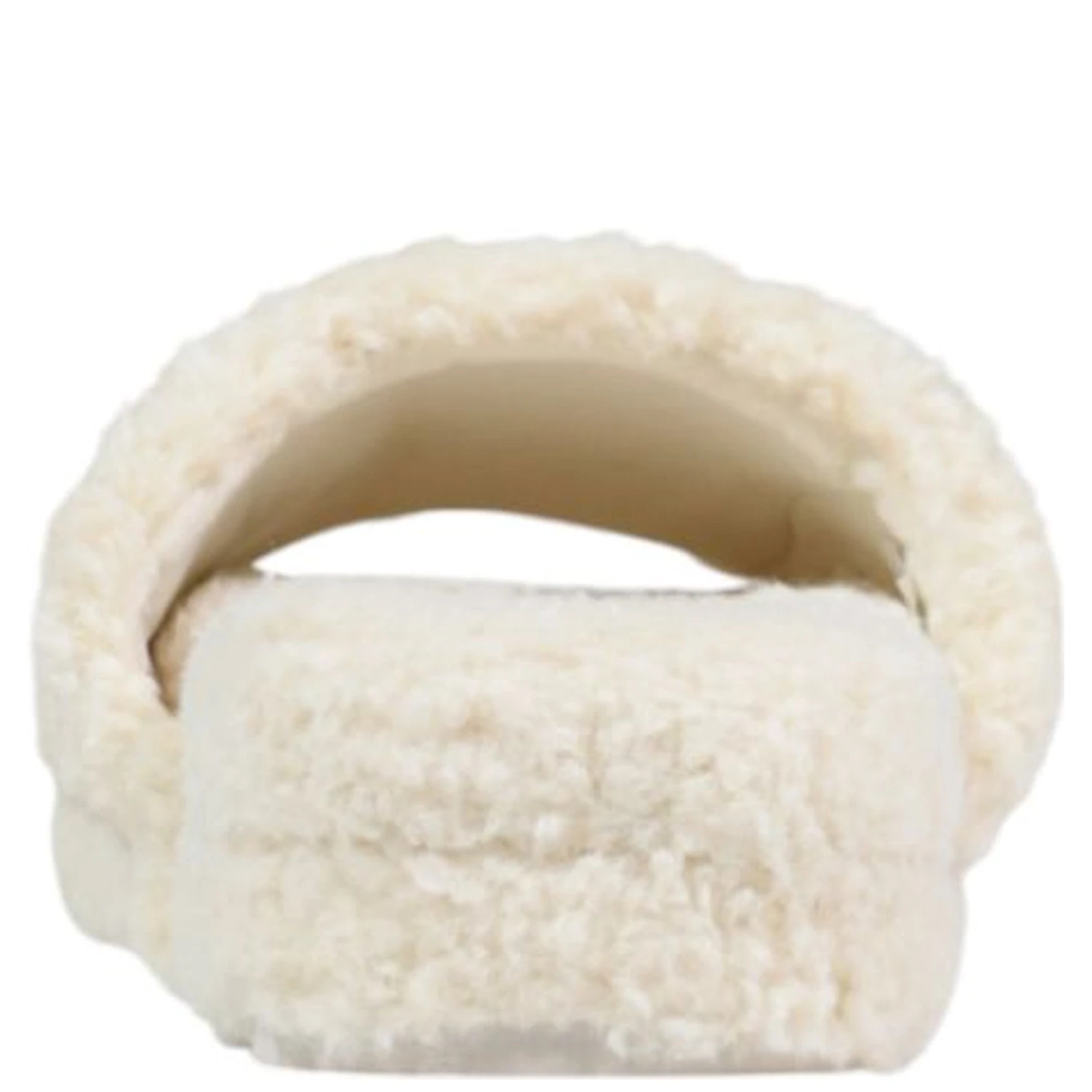 Cream Textile Slippers