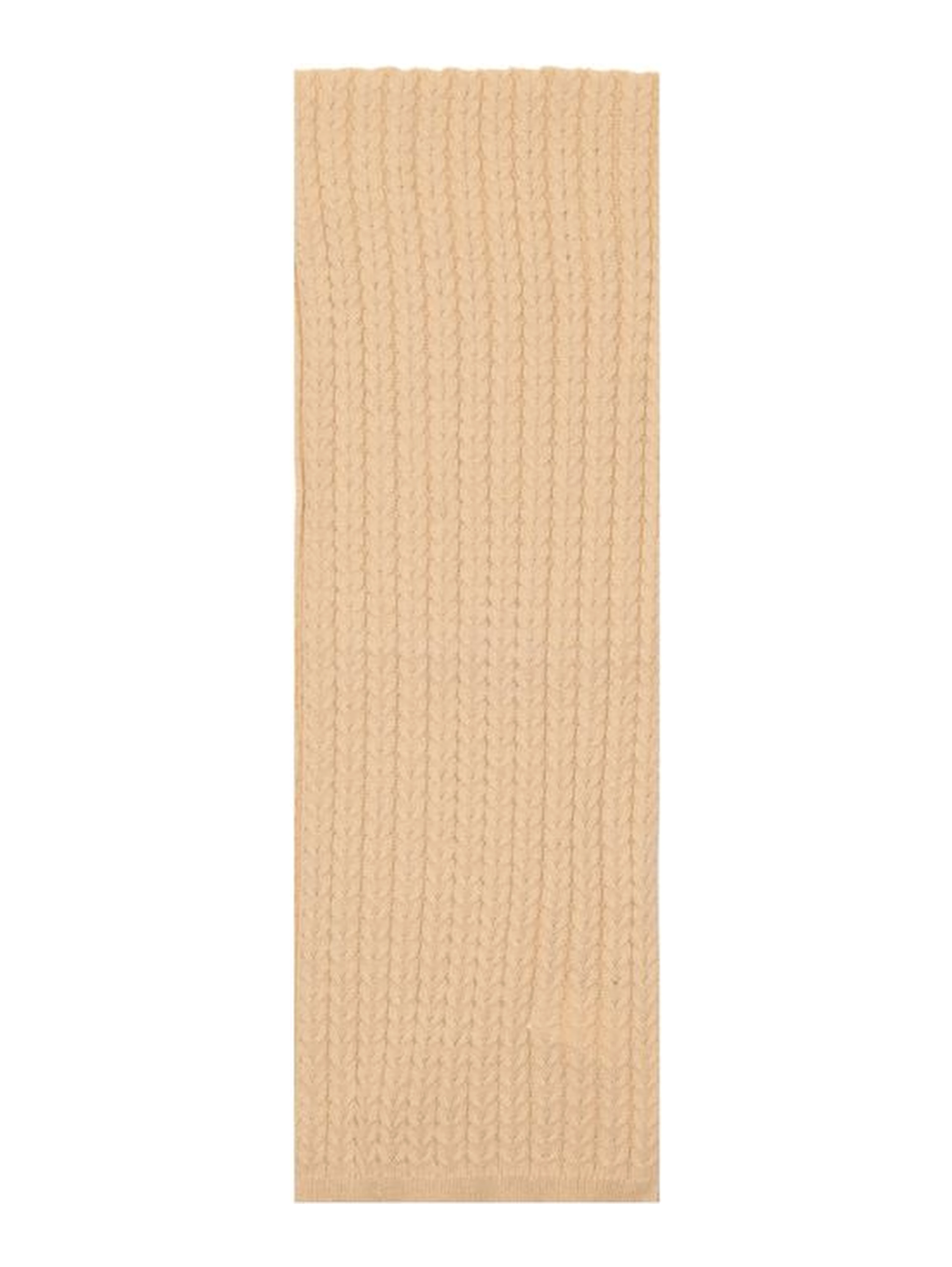 Beige Polyester Scarf