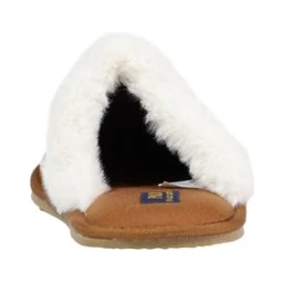 Brown Textile Slippers