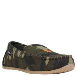 Green Textile Slippers