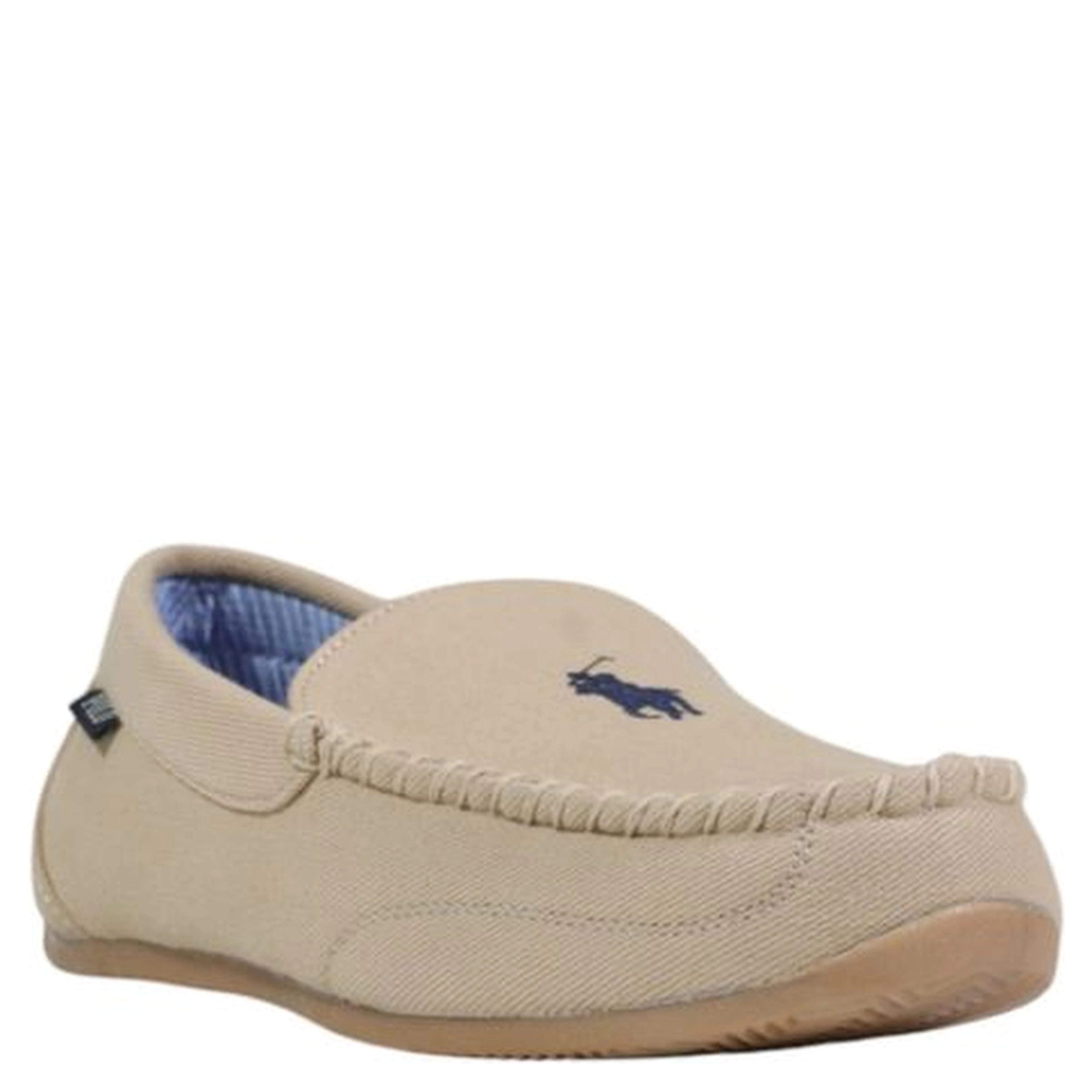 Beige Textile Slippers