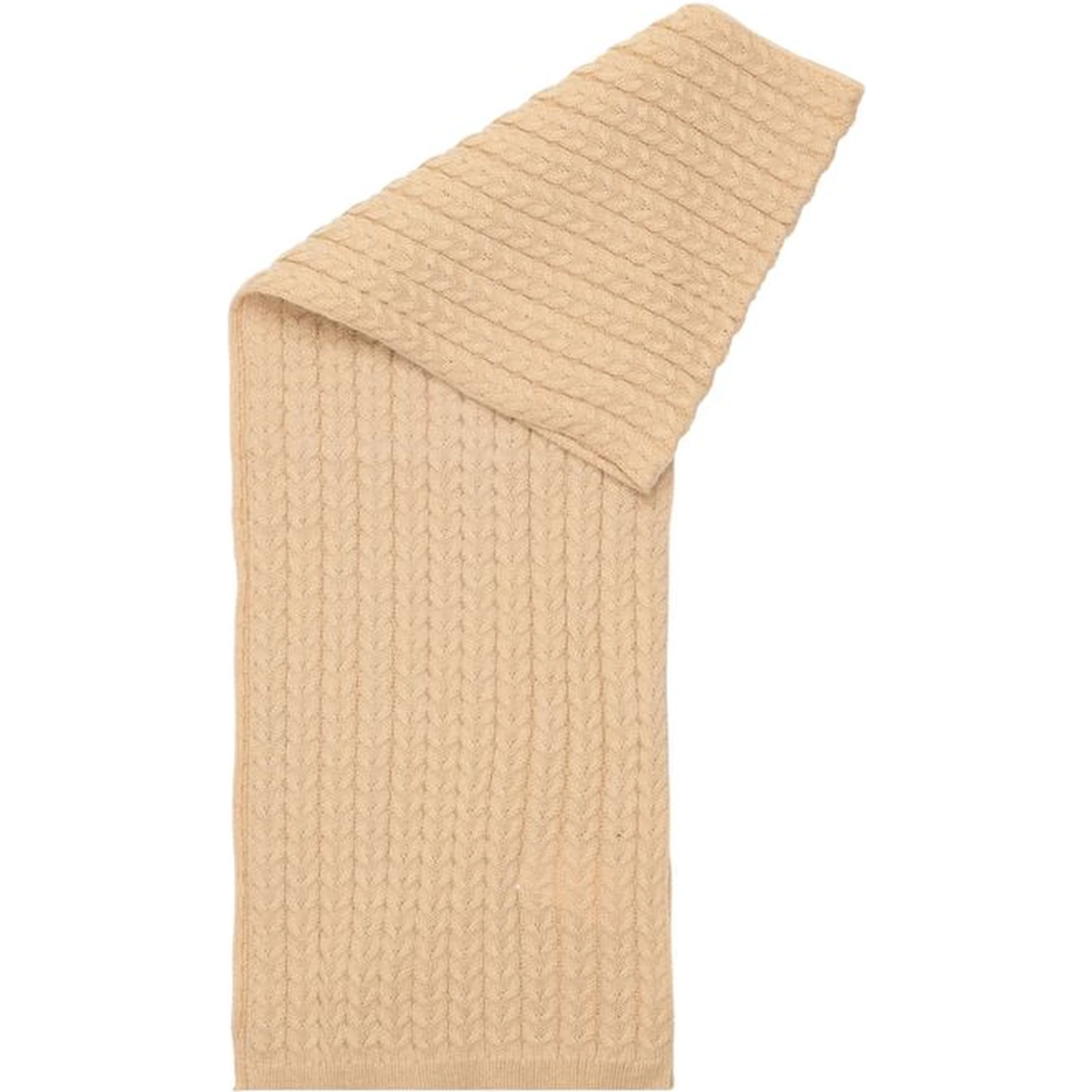 Beige Polyester Scarf