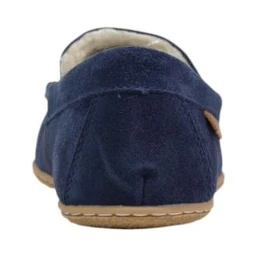 Blue Suede Leather Slippers