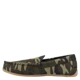 Green Textile Slippers