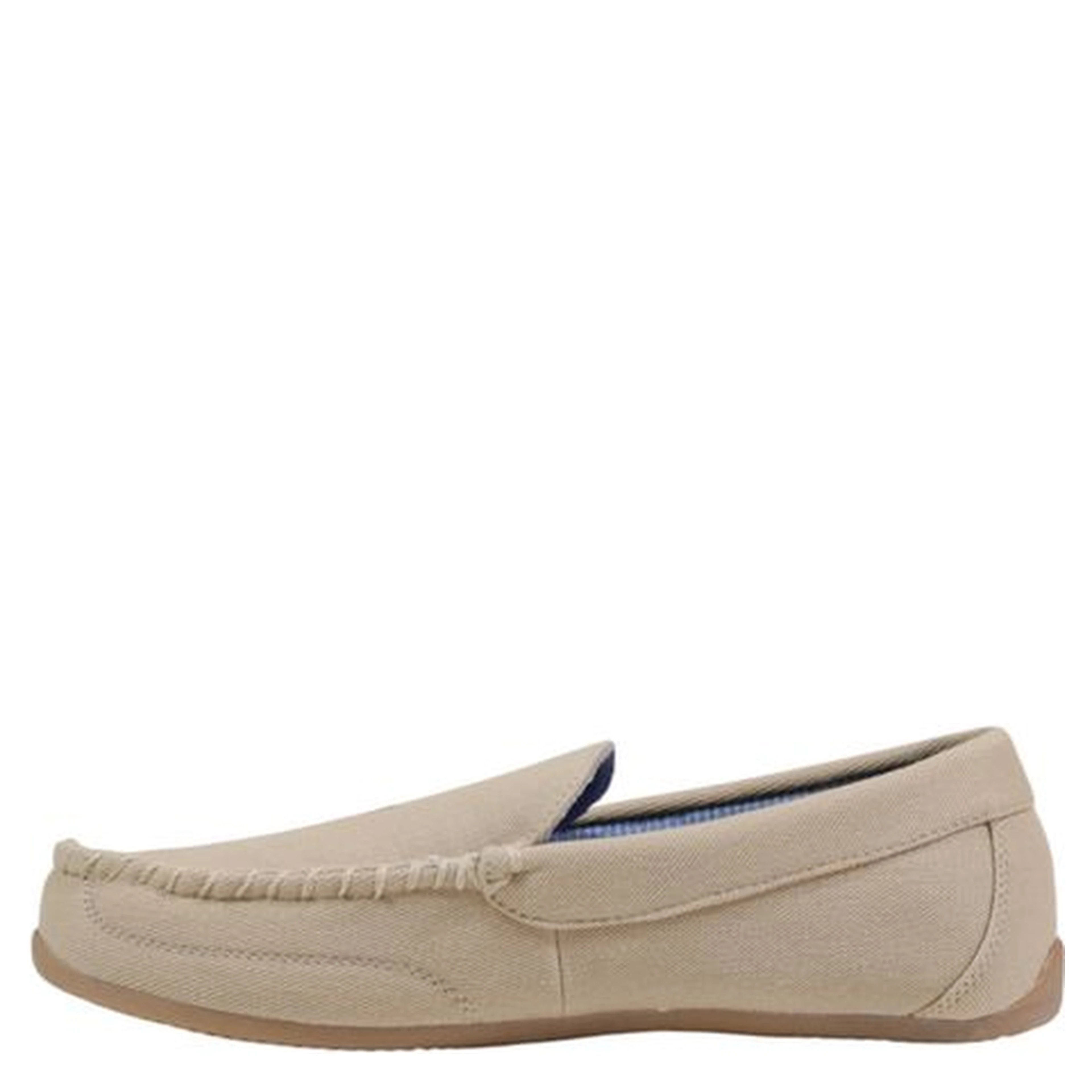 Beige Textile Slippers