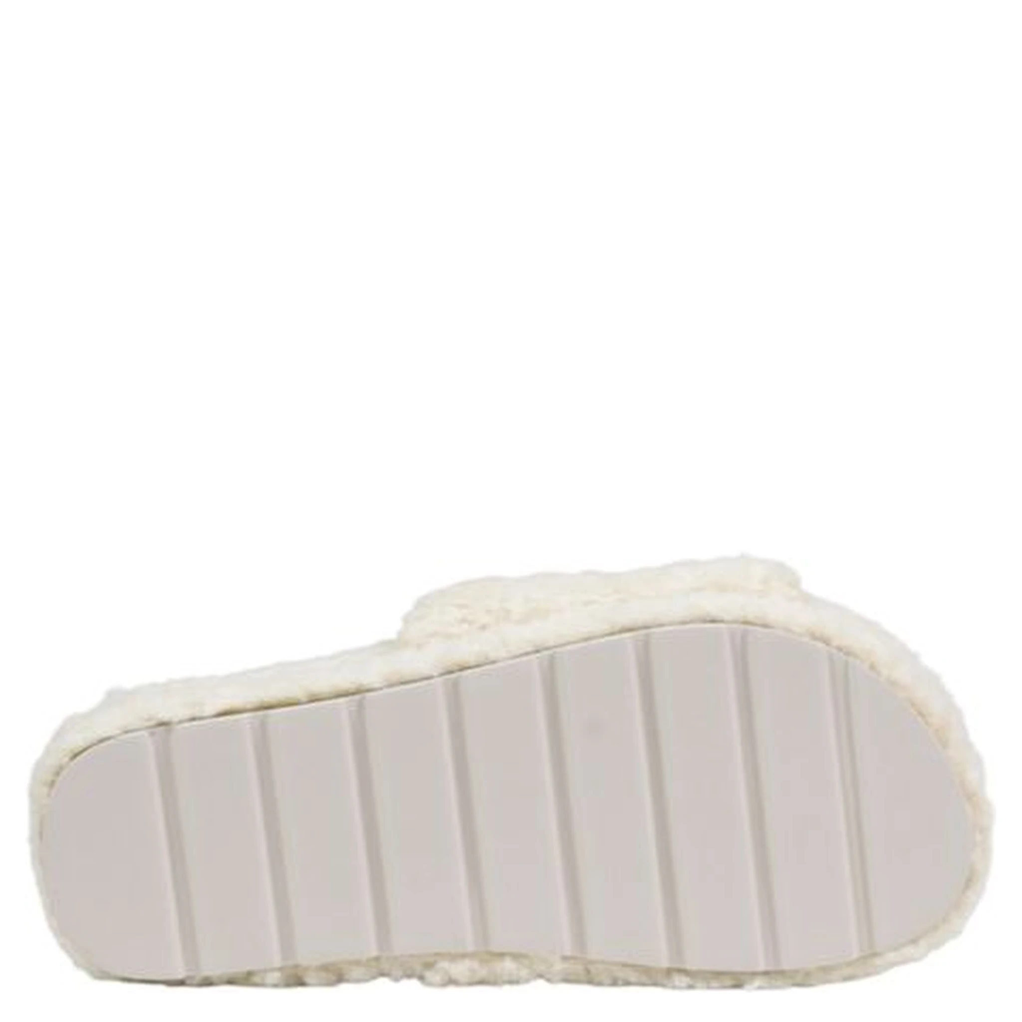 Cream Textile Slippers