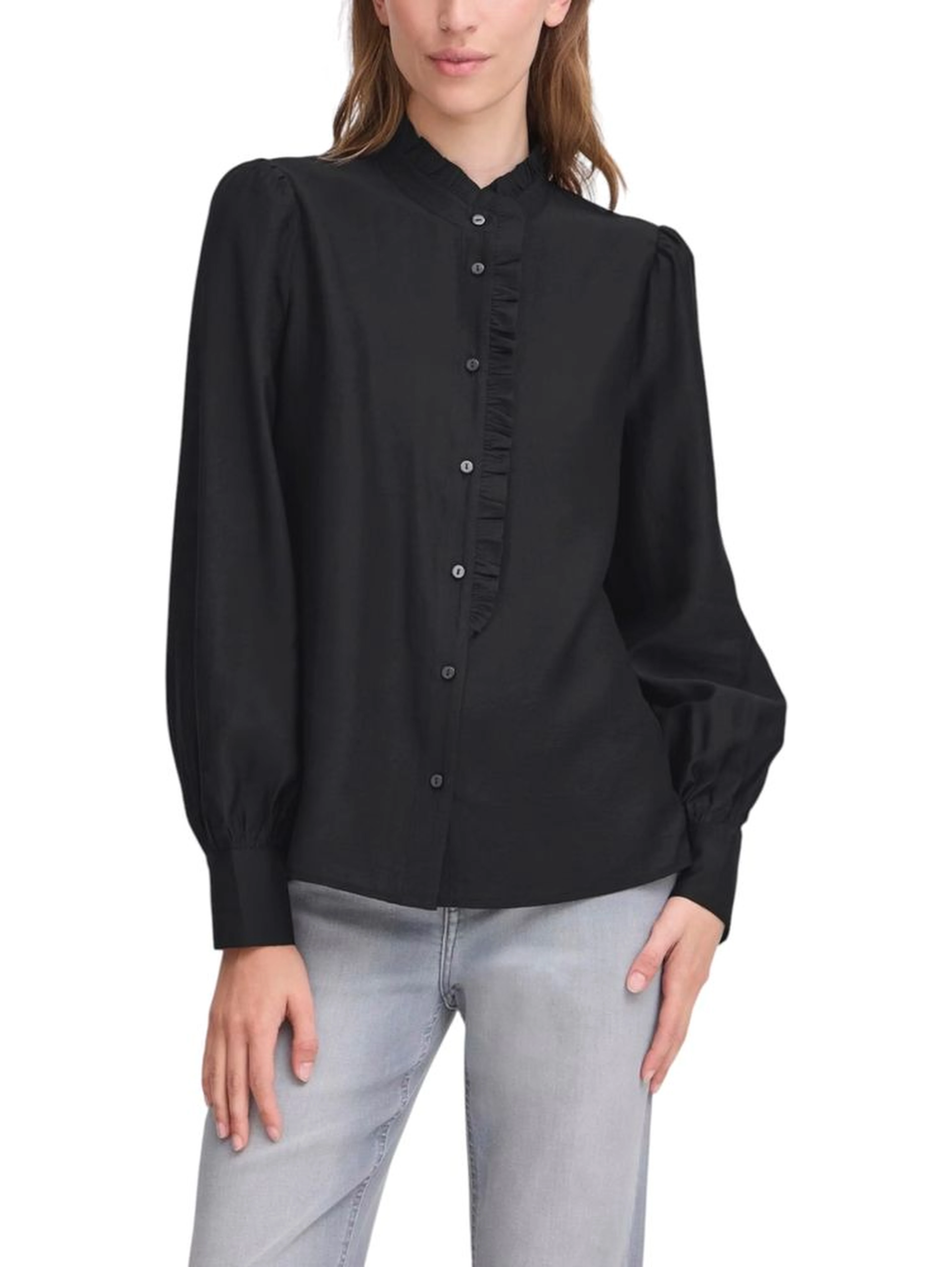 Black Viscose Blouse