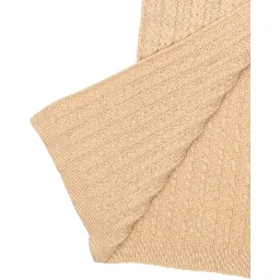 Beige Polyester Scarf