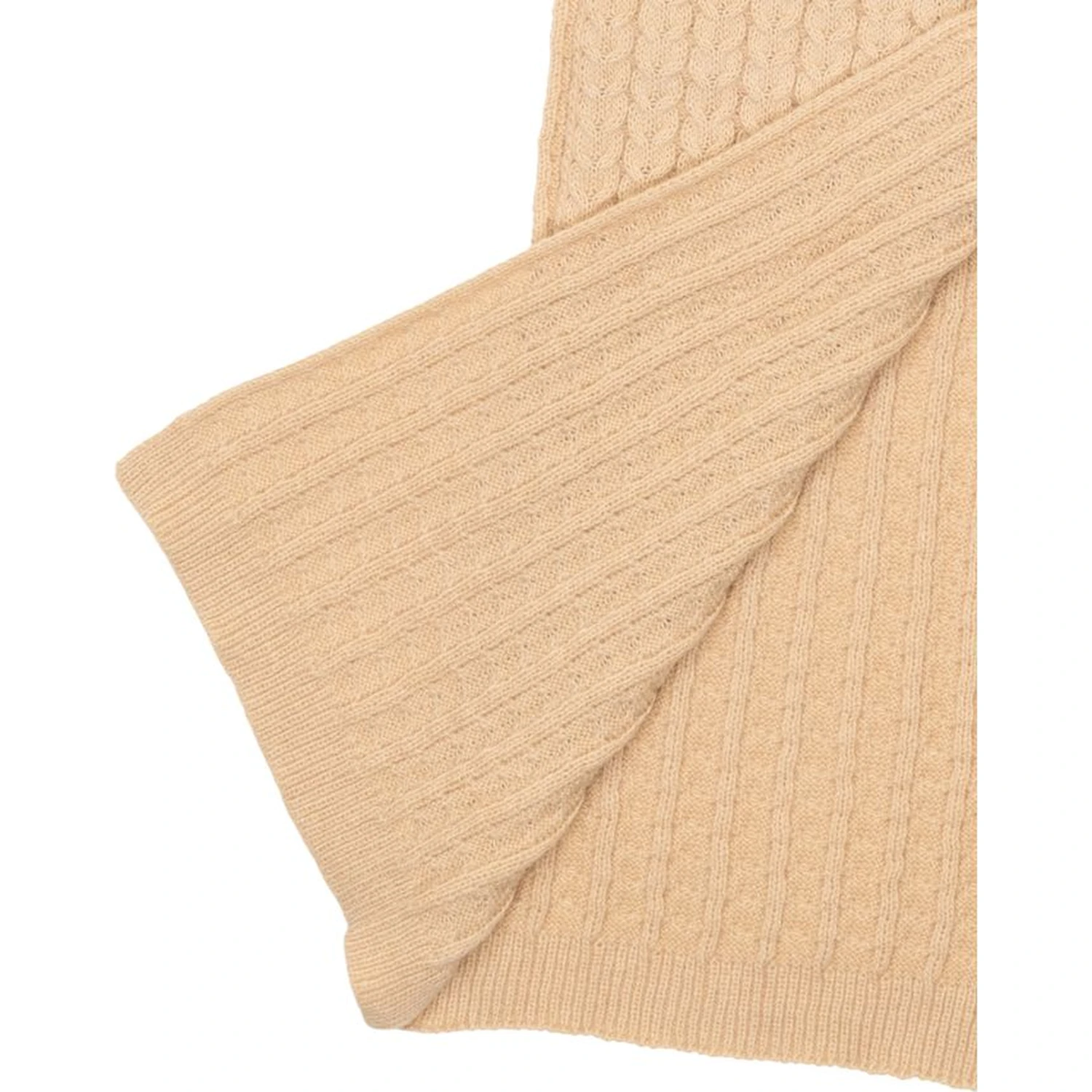 Beige Polyester Scarf