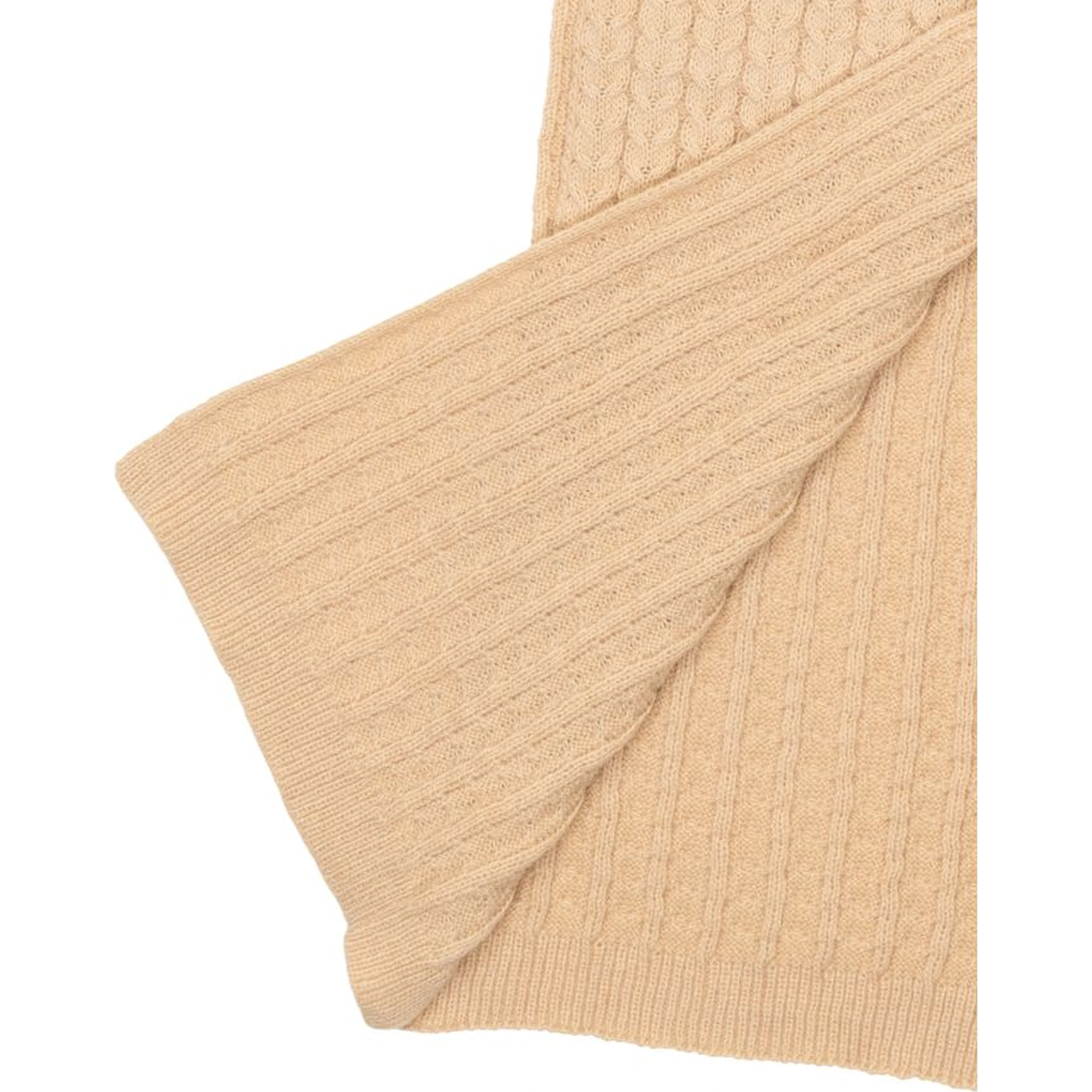 Beige Polyester Scarf