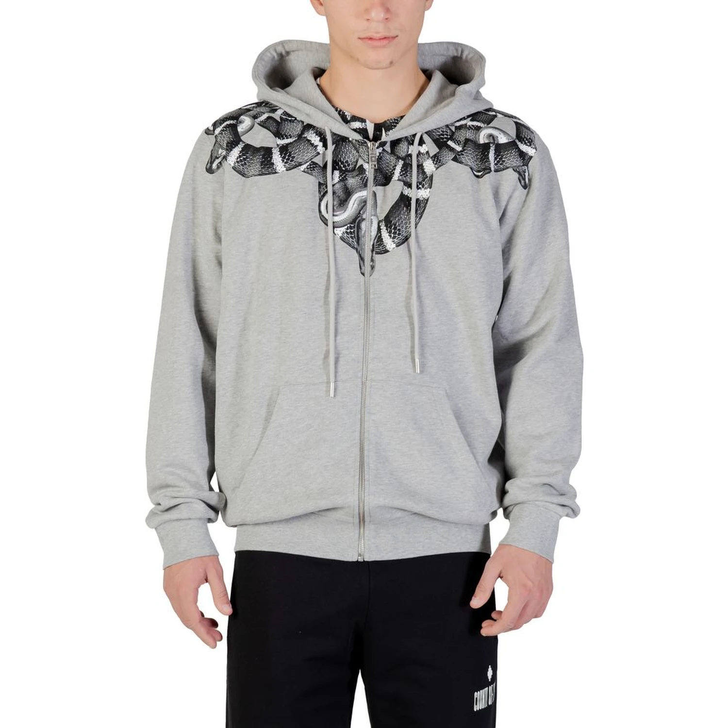 Gray Cotton Hoodie