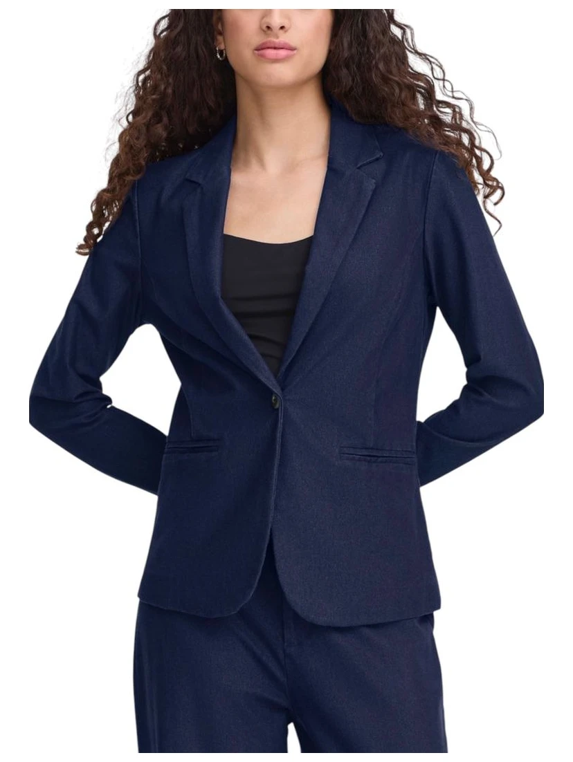 Blue Cotton Blazer