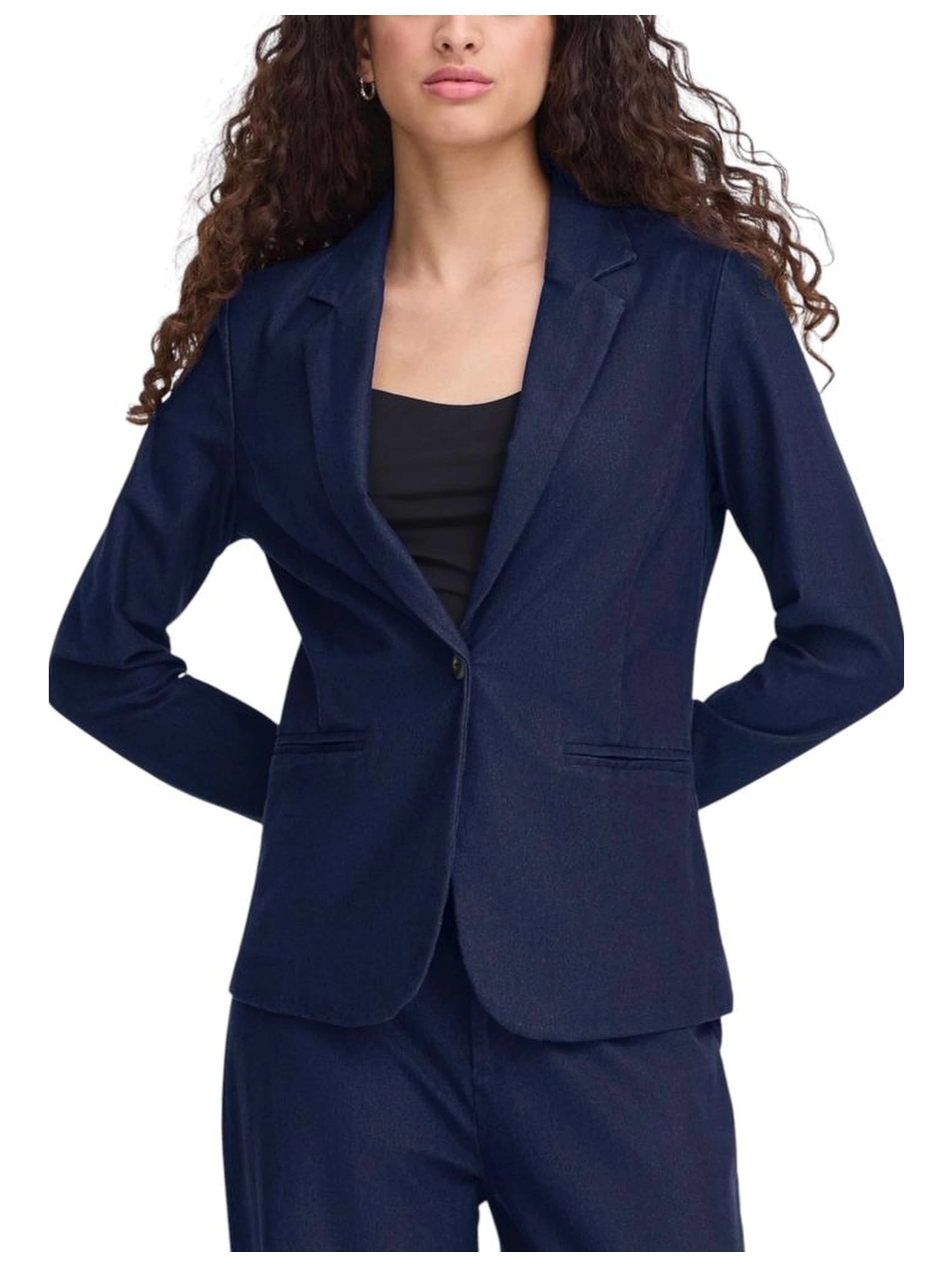 Blue Cotton Blazer