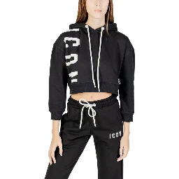 Black Cotton Hoodie