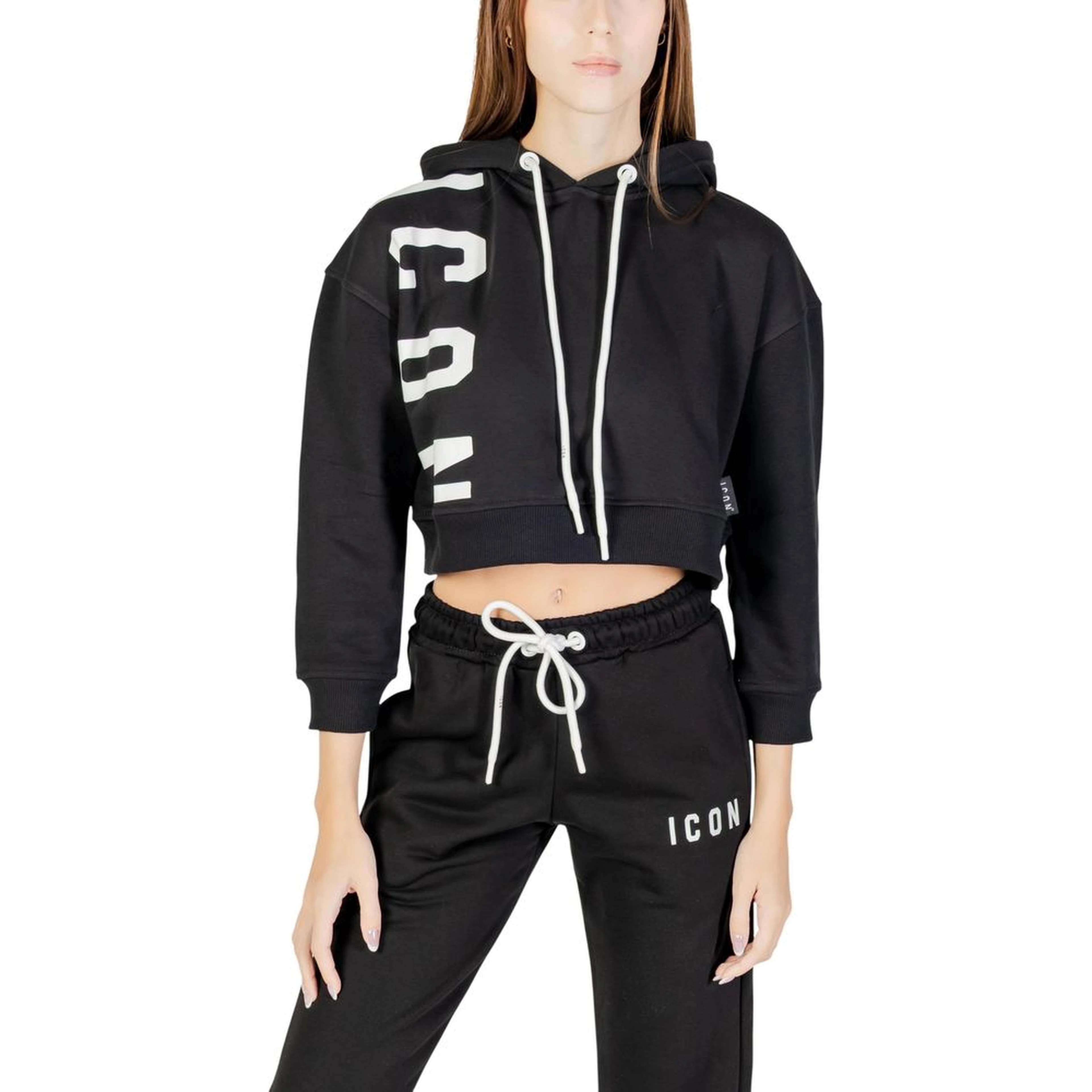 Black Cotton Hoodie