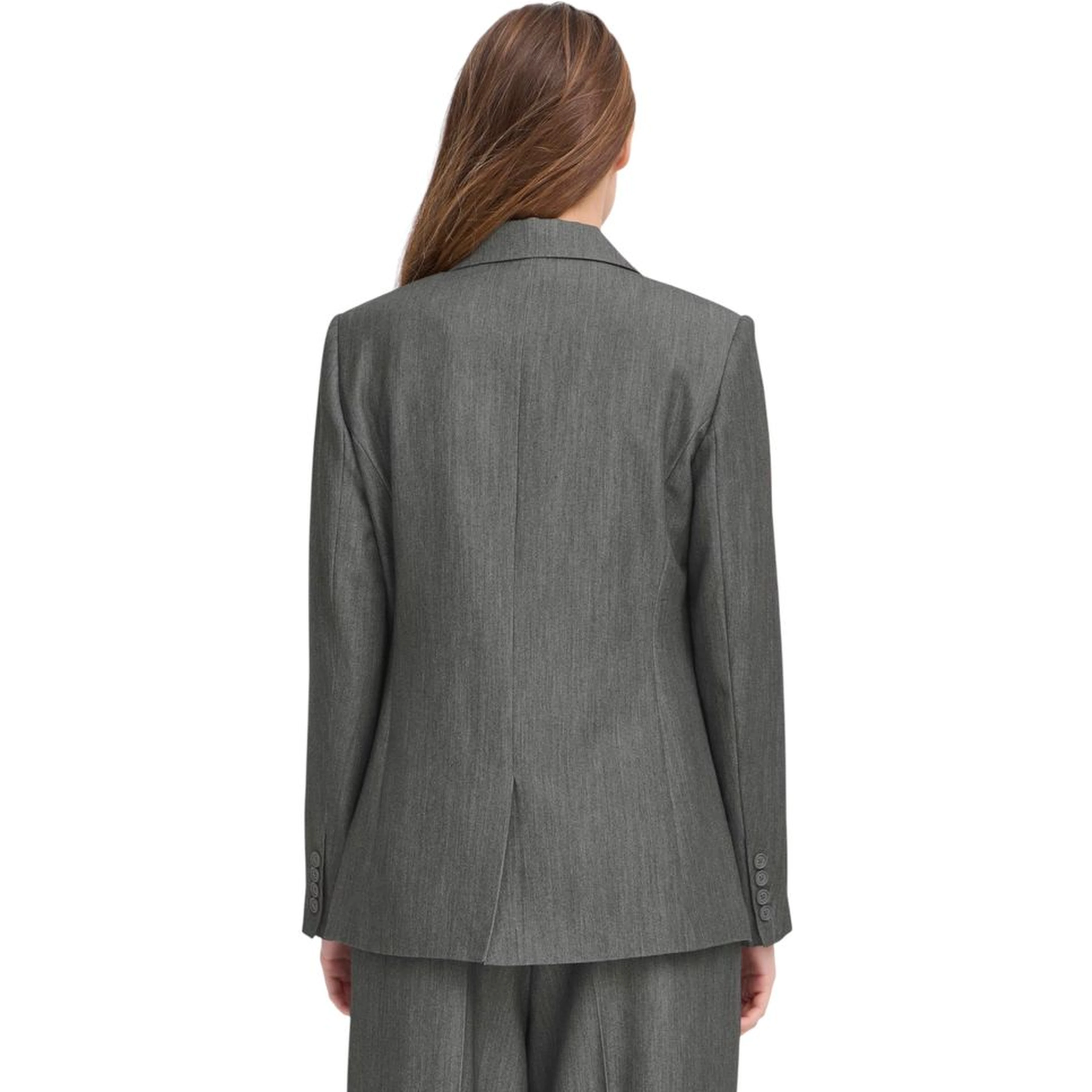 Gray Polyester Blazer