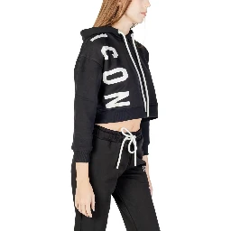 Black Cotton Hoodie