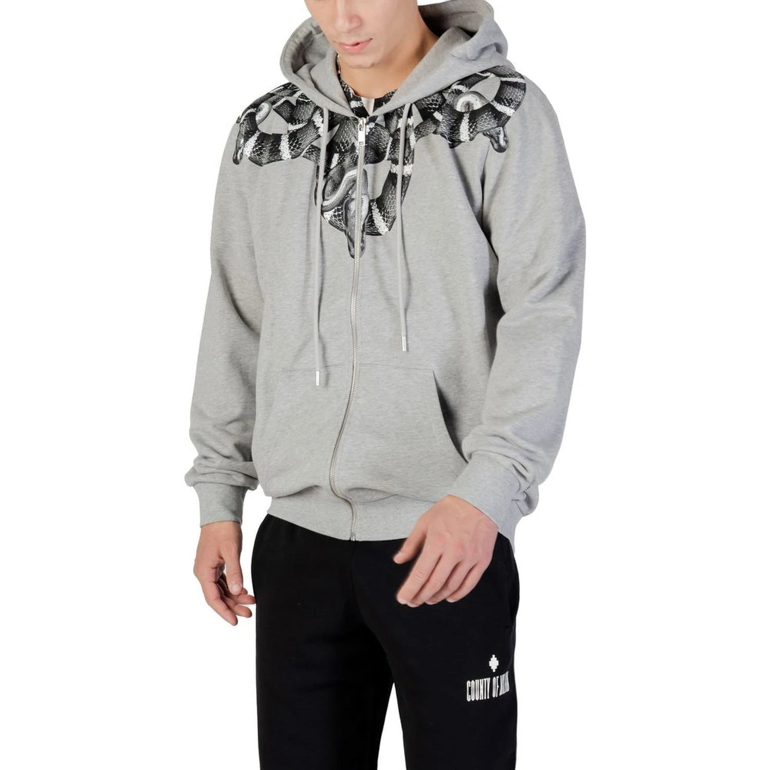 Gray Cotton Hoodie