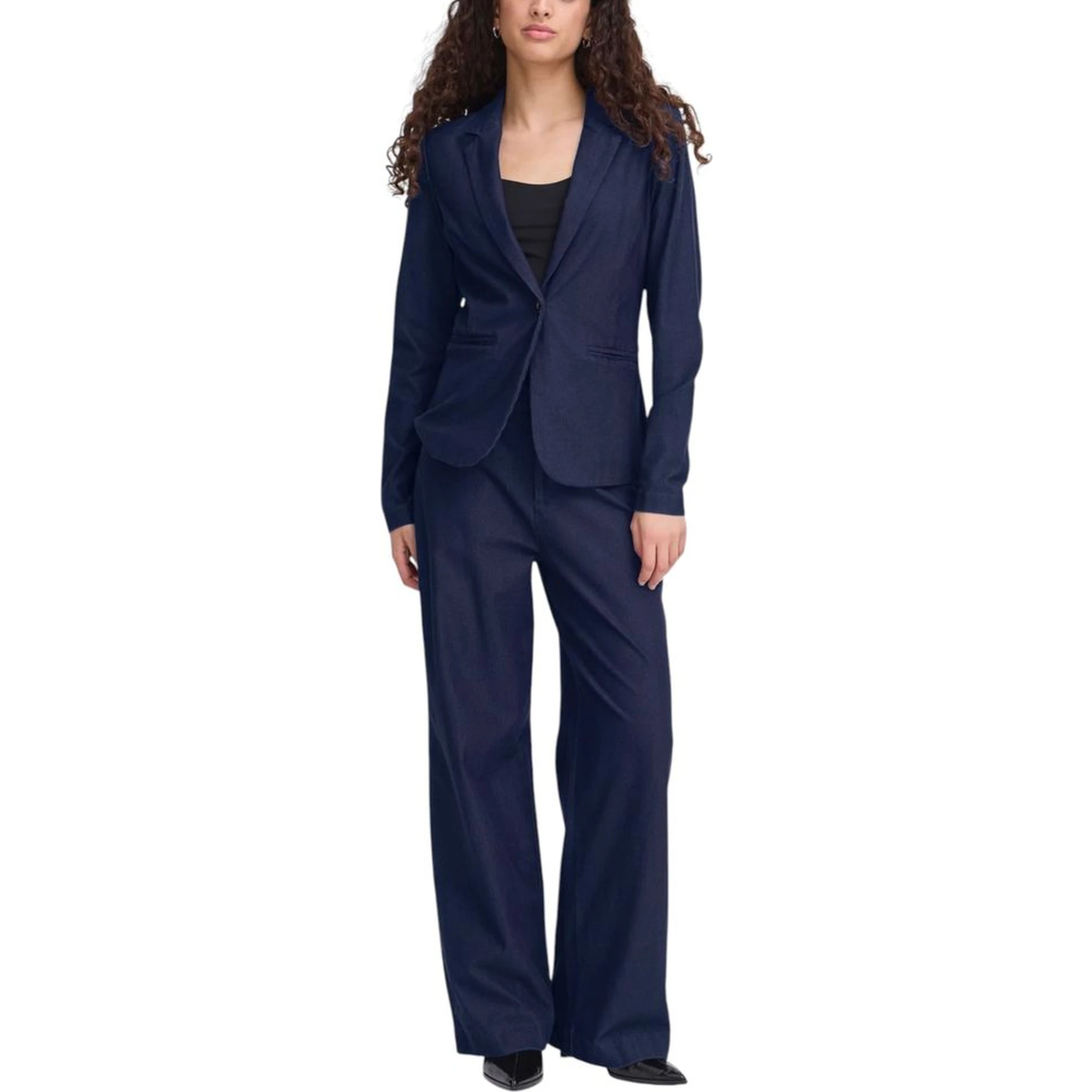 Blue Cotton Blazer
