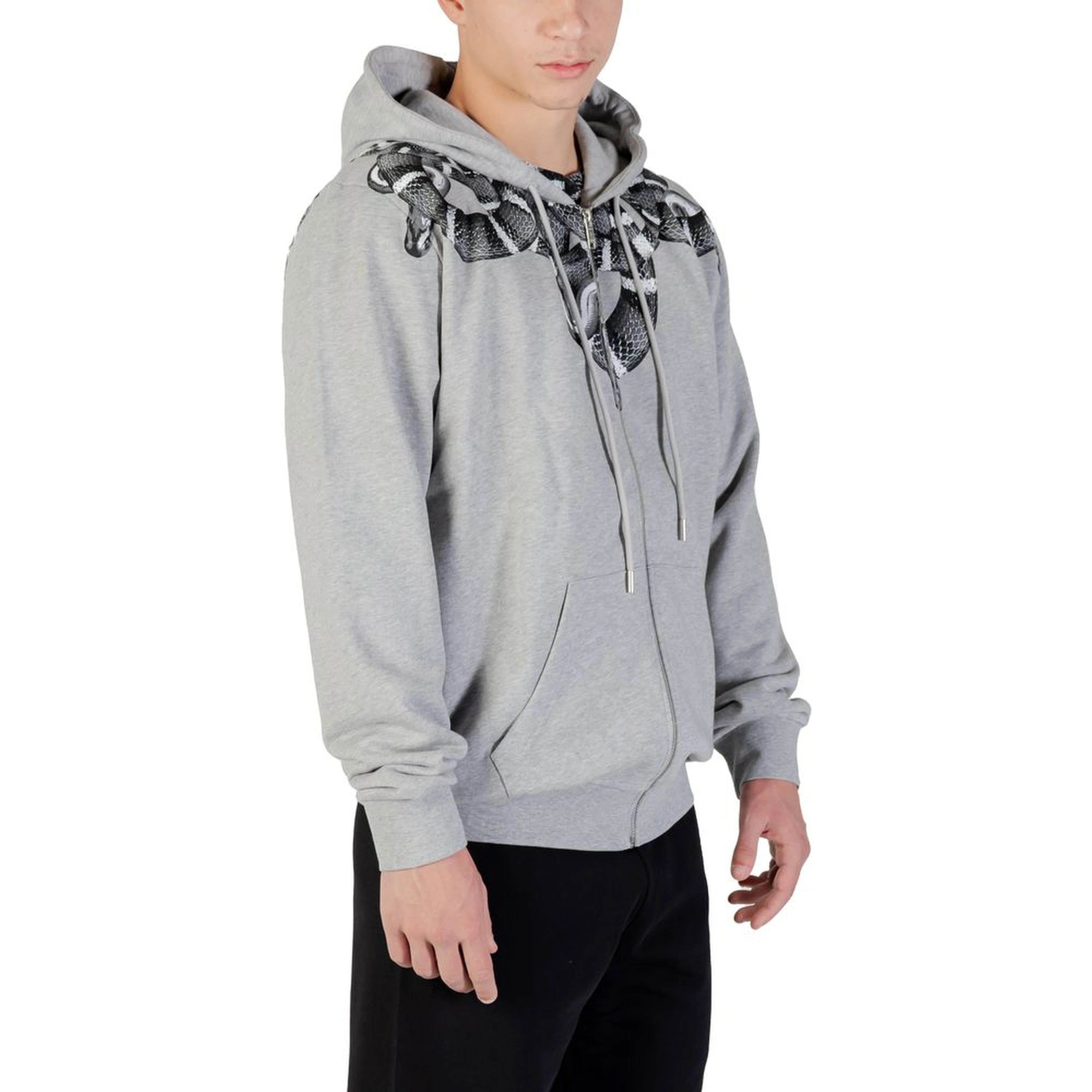 Gray Cotton Hoodie