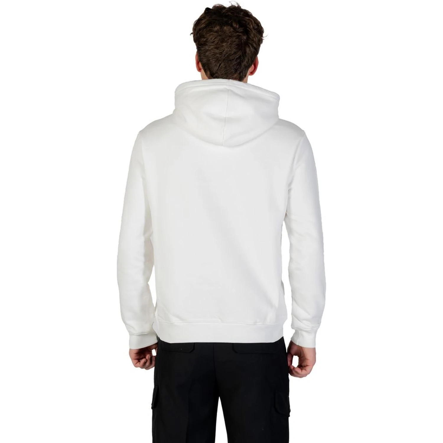Black And White Cotton Hoodie