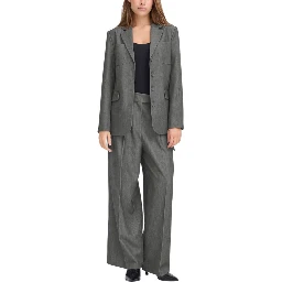 Gray Polyester Blazer