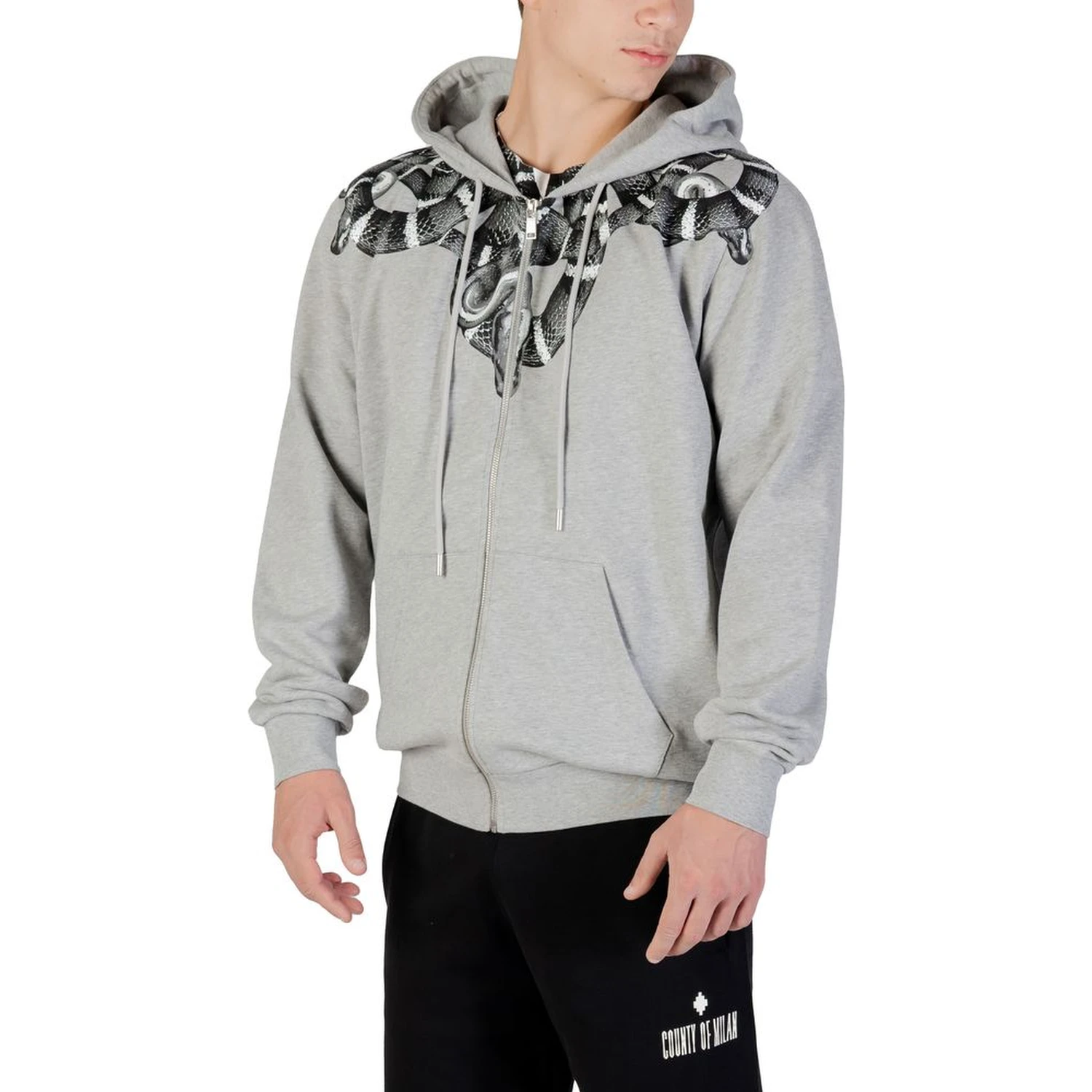 Gray Cotton Hoodie