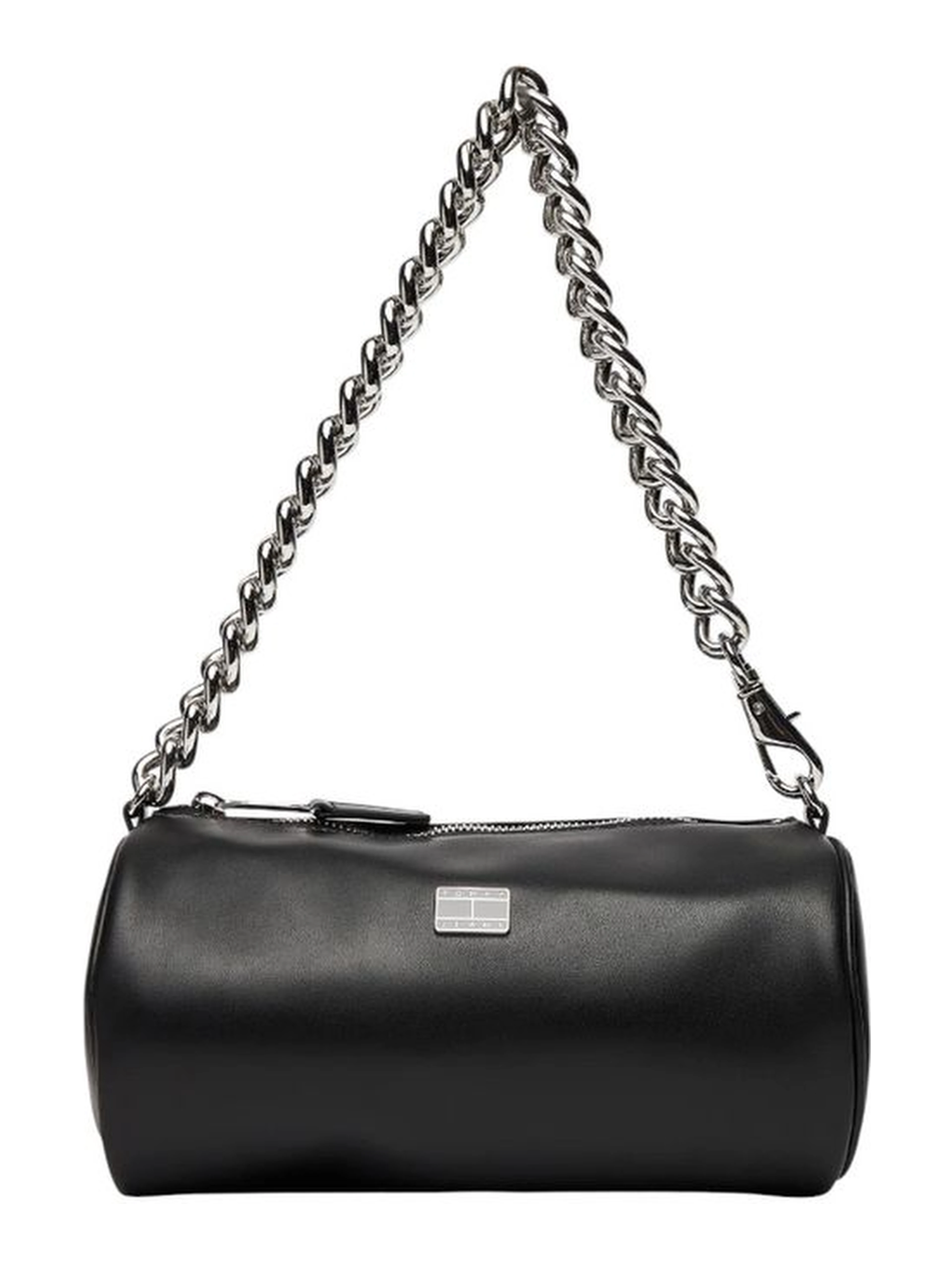 Black Artificial Leather Handbag