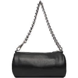 Black Artificial Leather Handbag