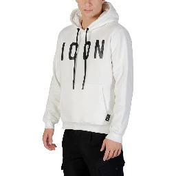Black And White Cotton Hoodie
