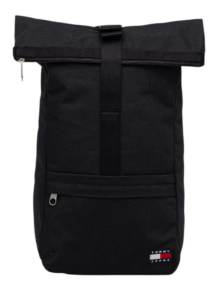Black Recycled Polyester Backpack