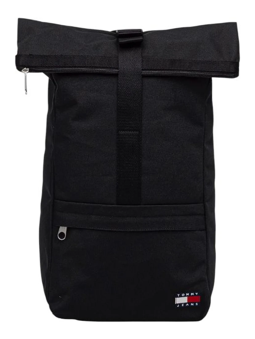 Black Recycled Polyester Backpack