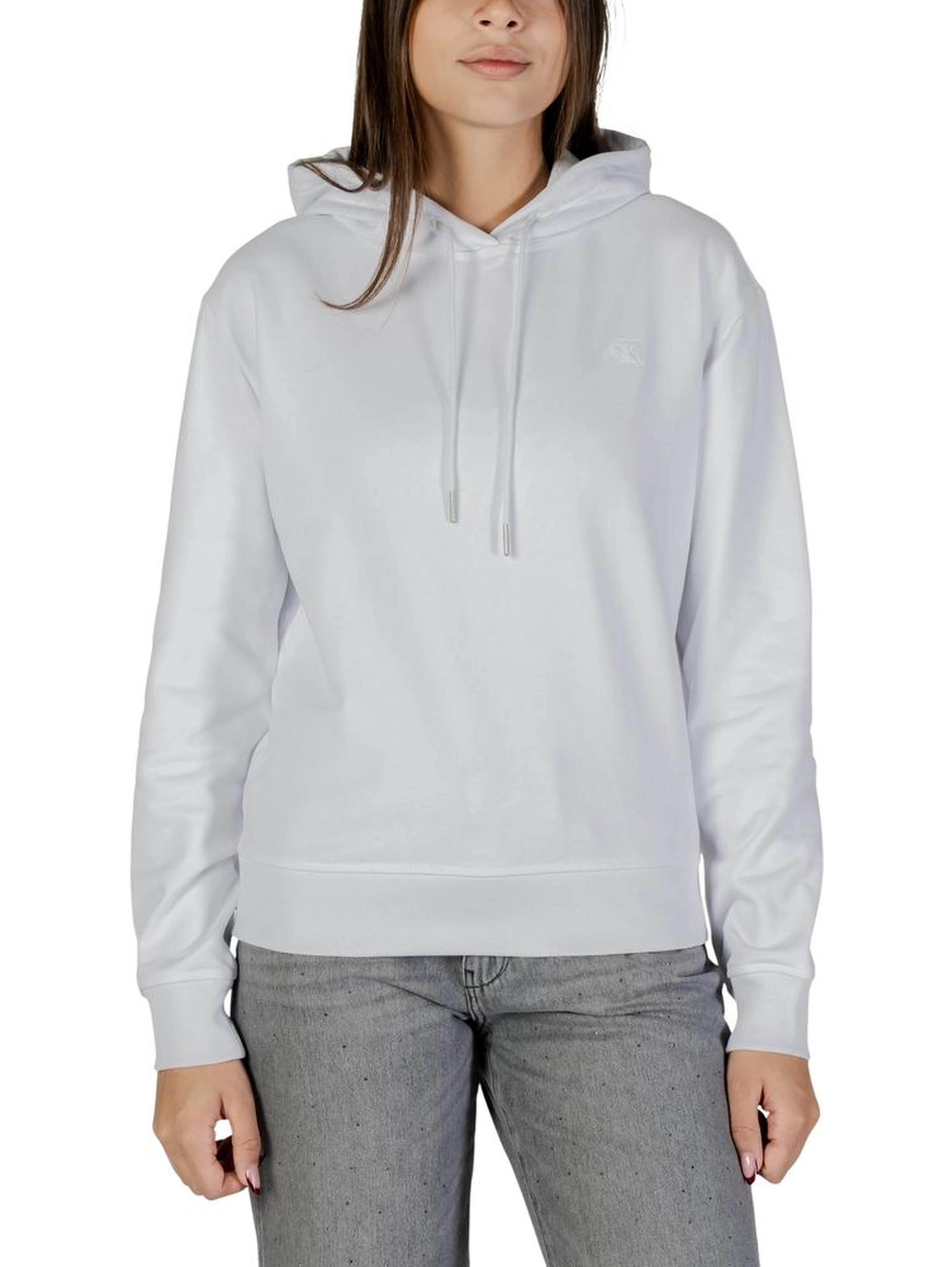 White Cotton Hoodie