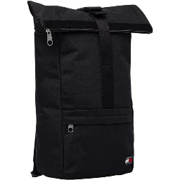 Black Recycled Polyester Backpack