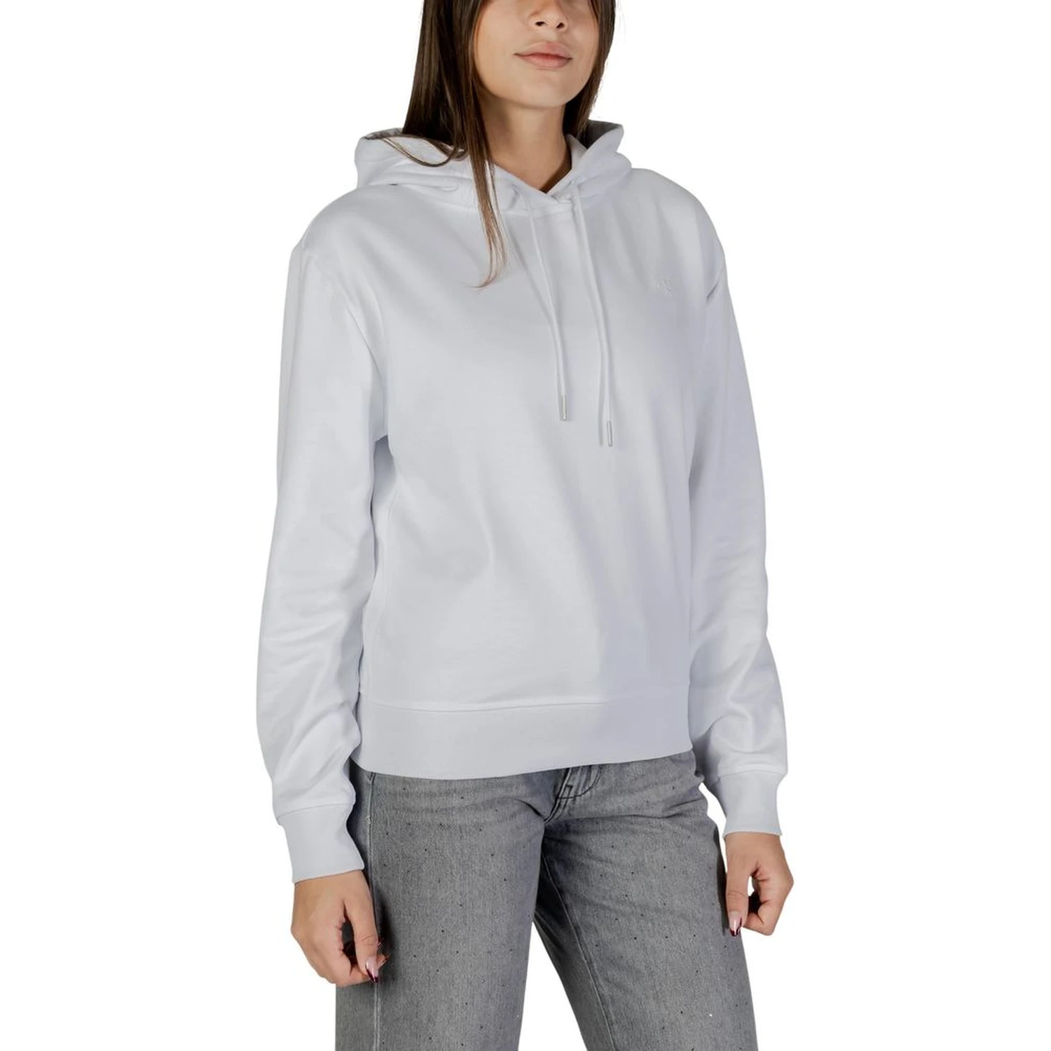 White Cotton Hoodie