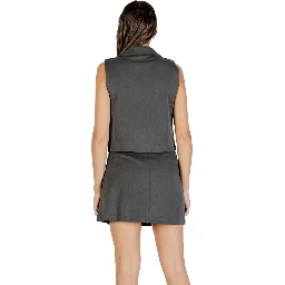 Gray Recycled Polyester Waistcoat