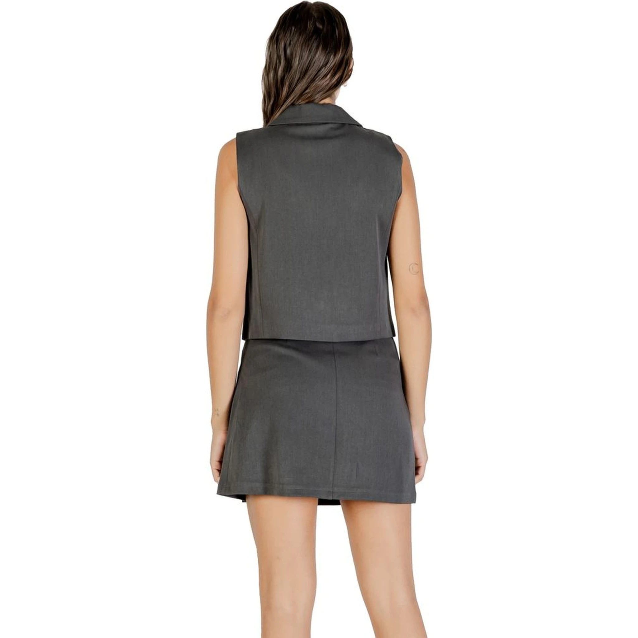 Gray Recycled Polyester Waistcoat
