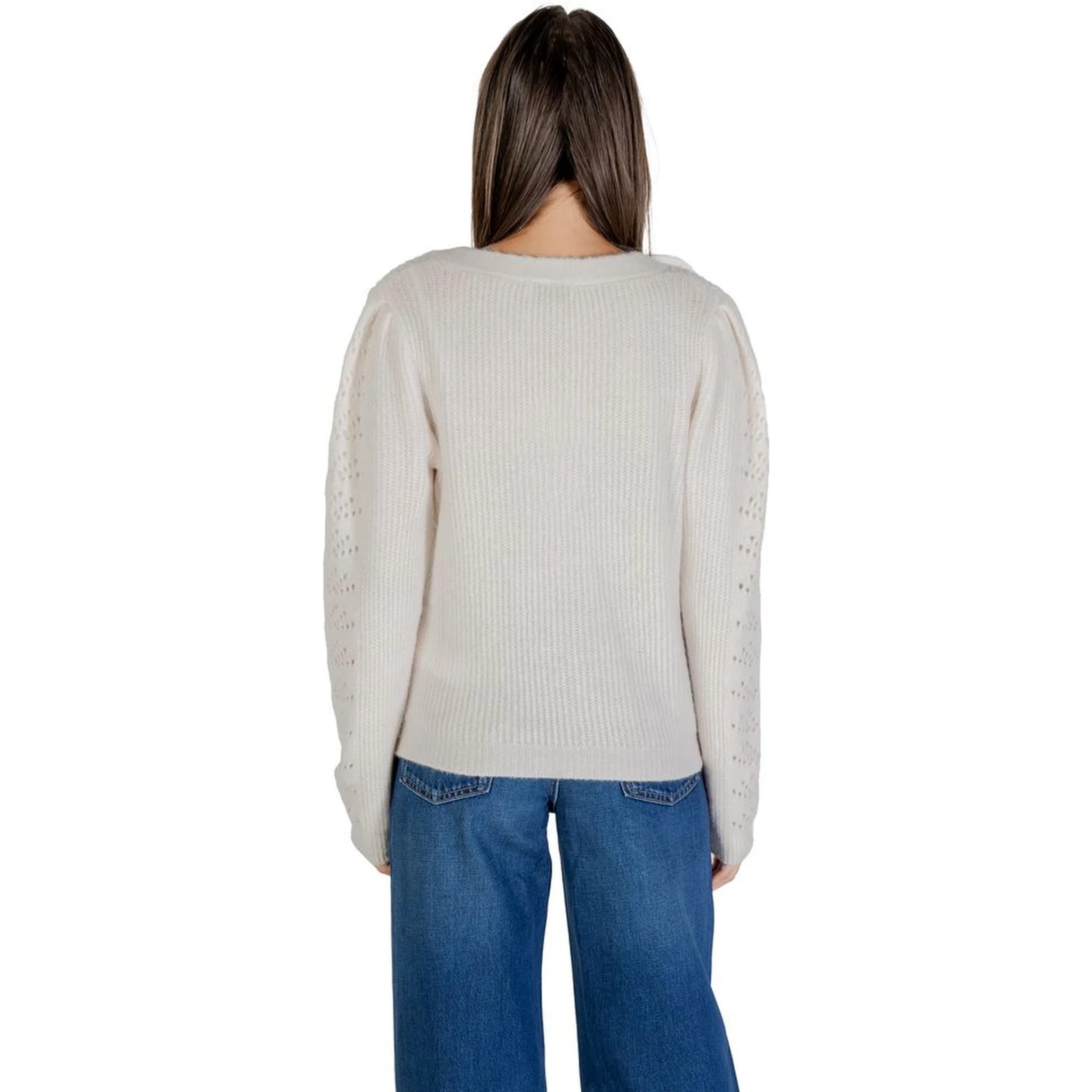 Beige Marabou Cardigan