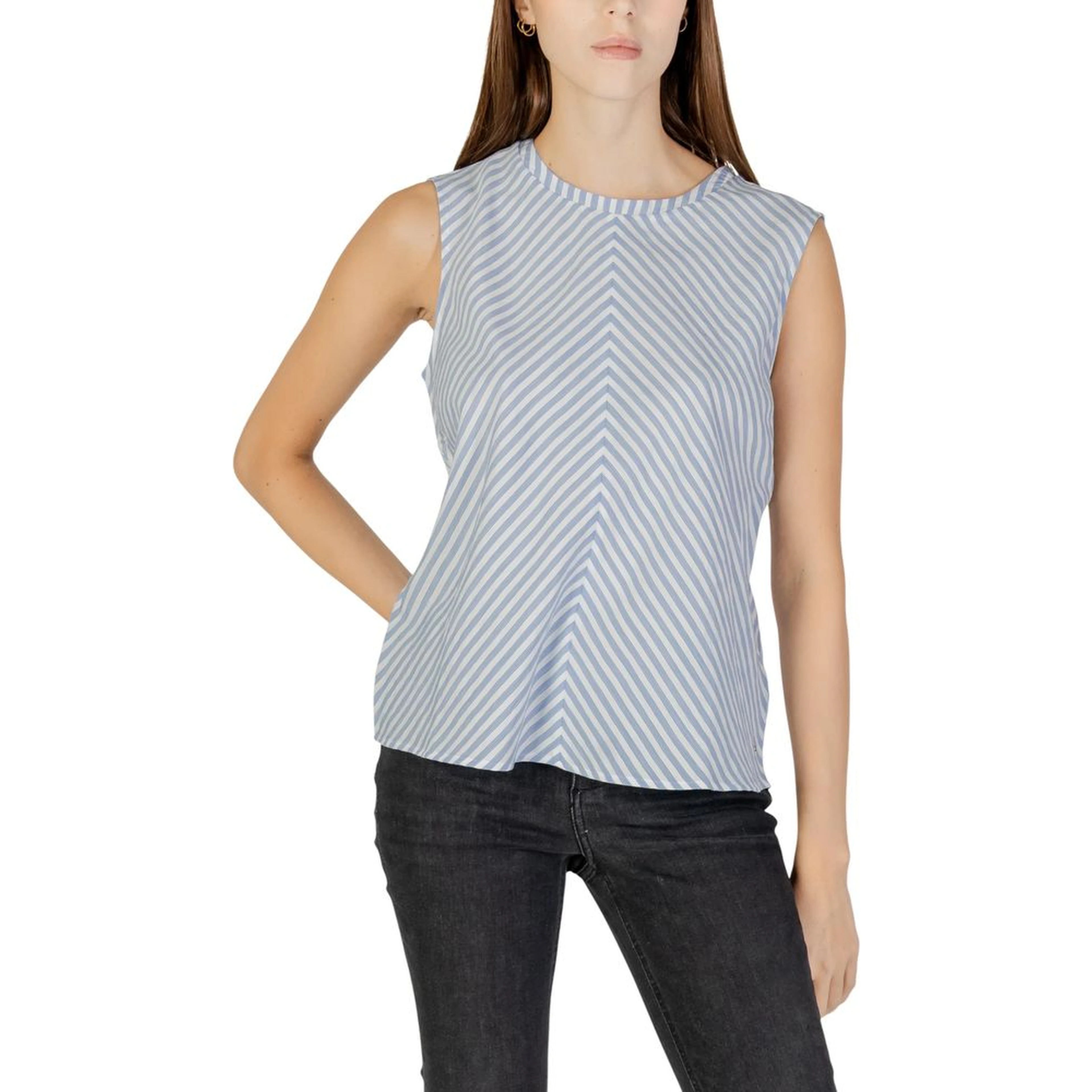 Blue Cotton Tank Tops