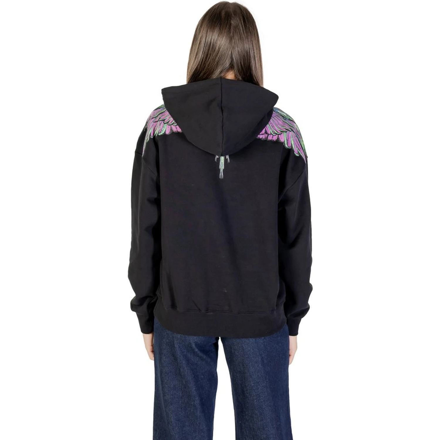 Black Cotton Hoodie