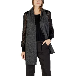 Gray Recycled Polyester Scarf