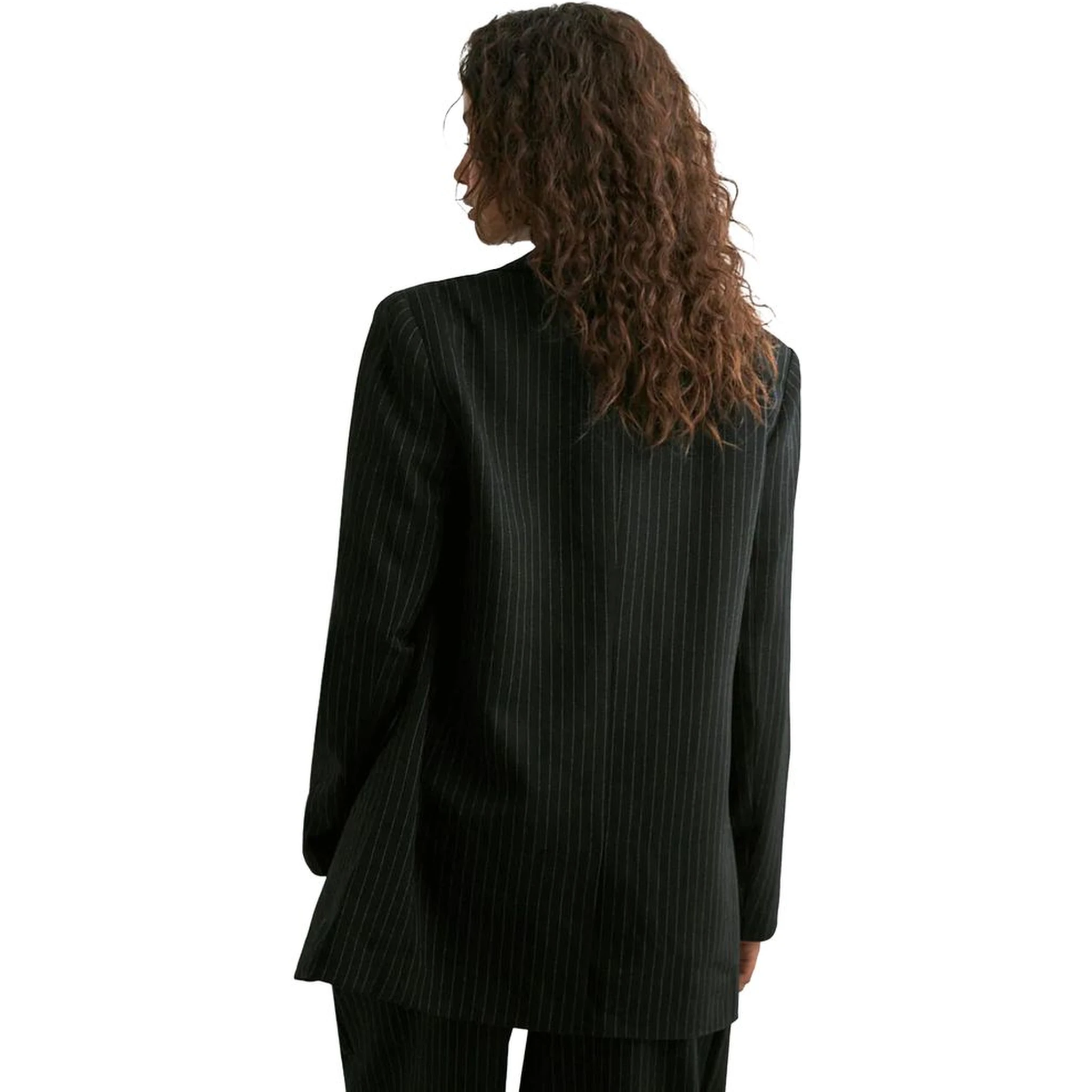 Black Recycled Polyester Blazer