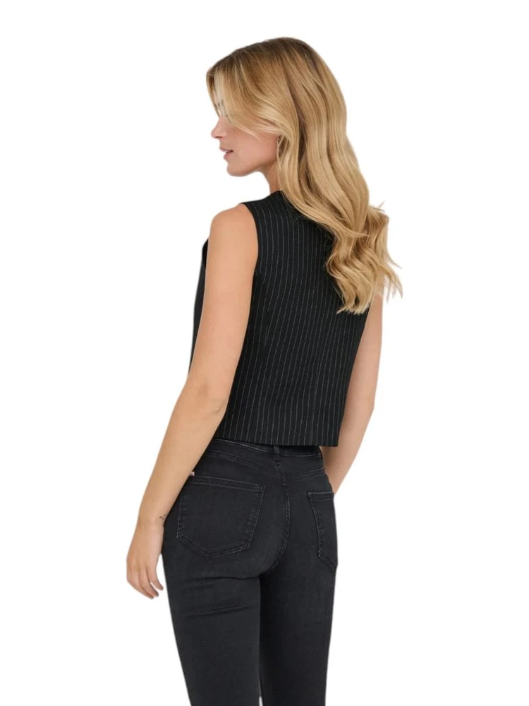 Black Recycled Polyester Waistcoat alternative