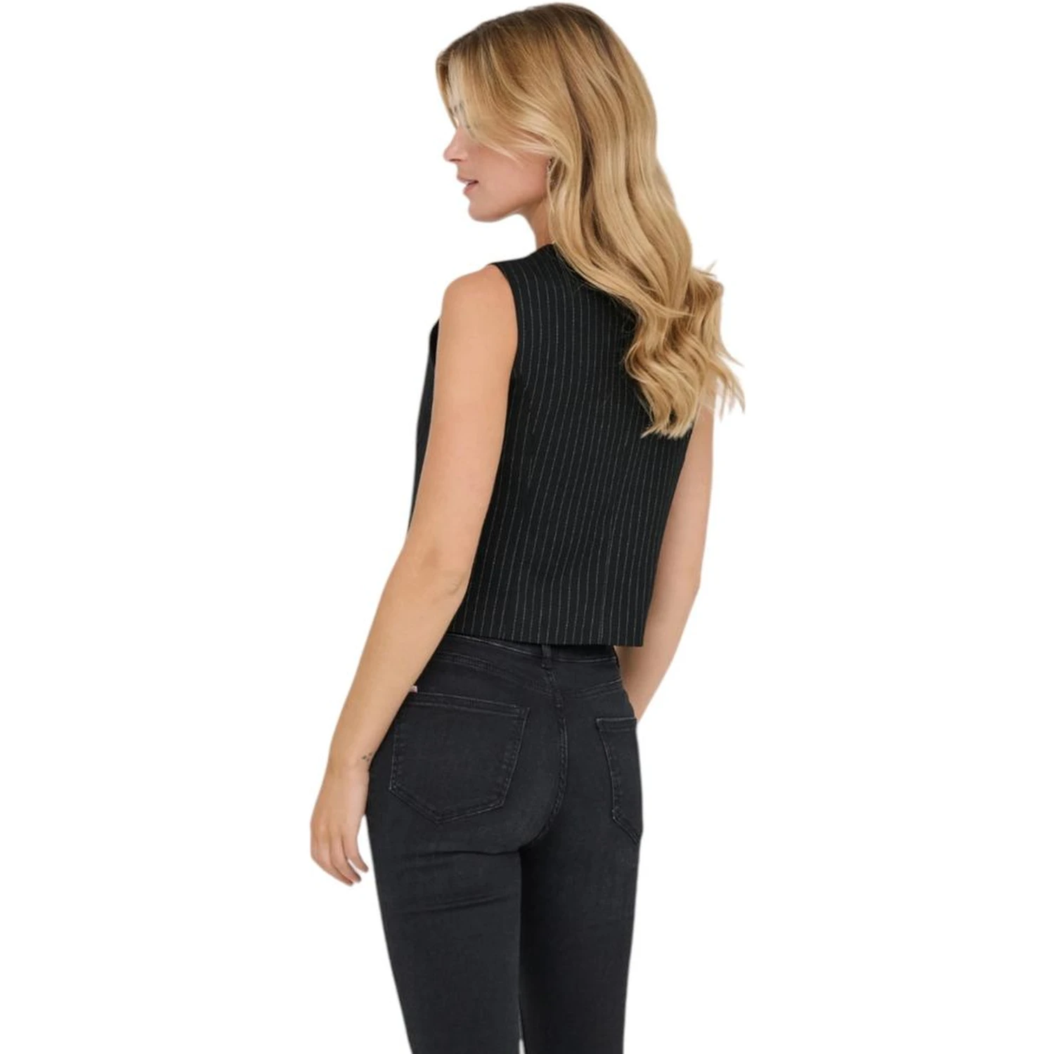 Black Recycled Polyester Waistcoat