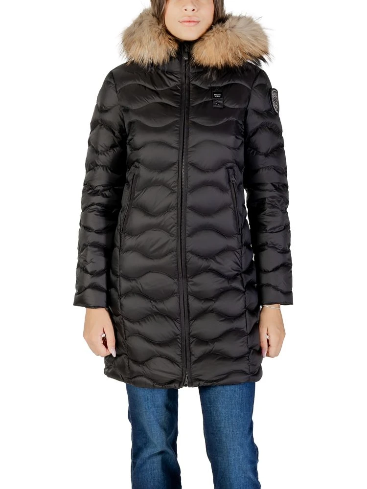 Black Polyamide Trench Coat