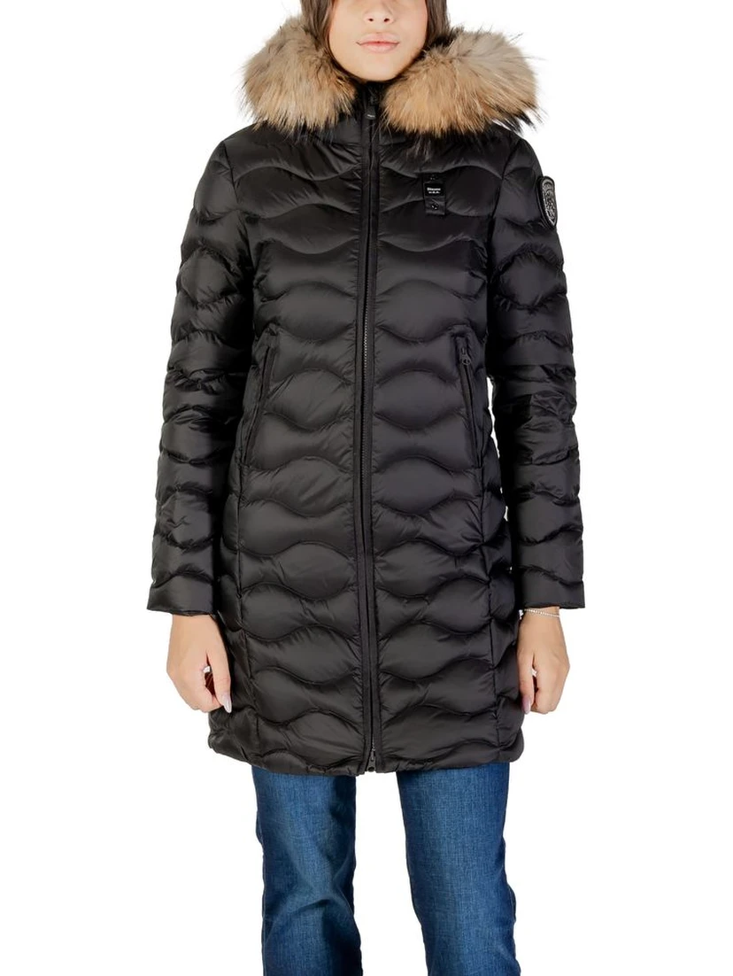 Black Polyamide Trench Coat