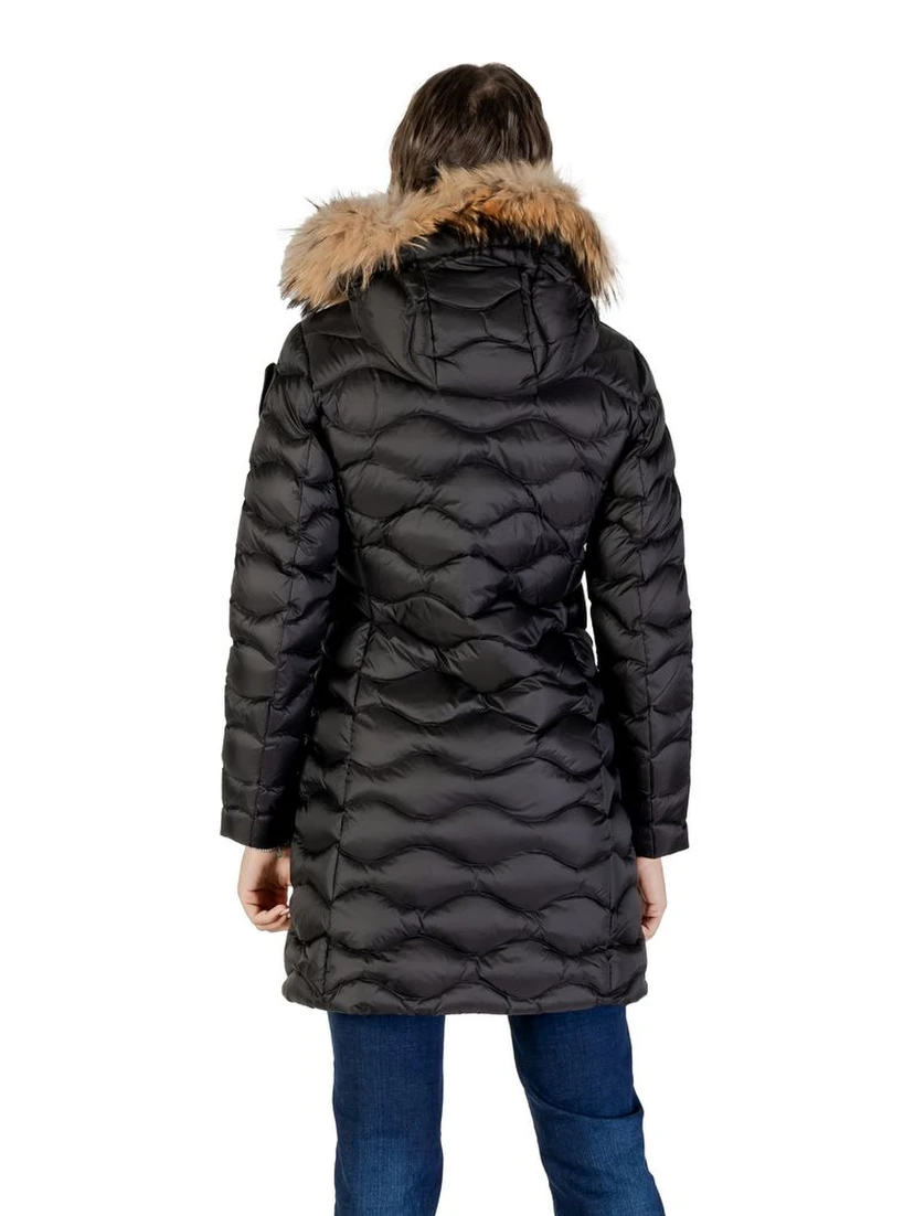 Black Polyamide Trench Coat