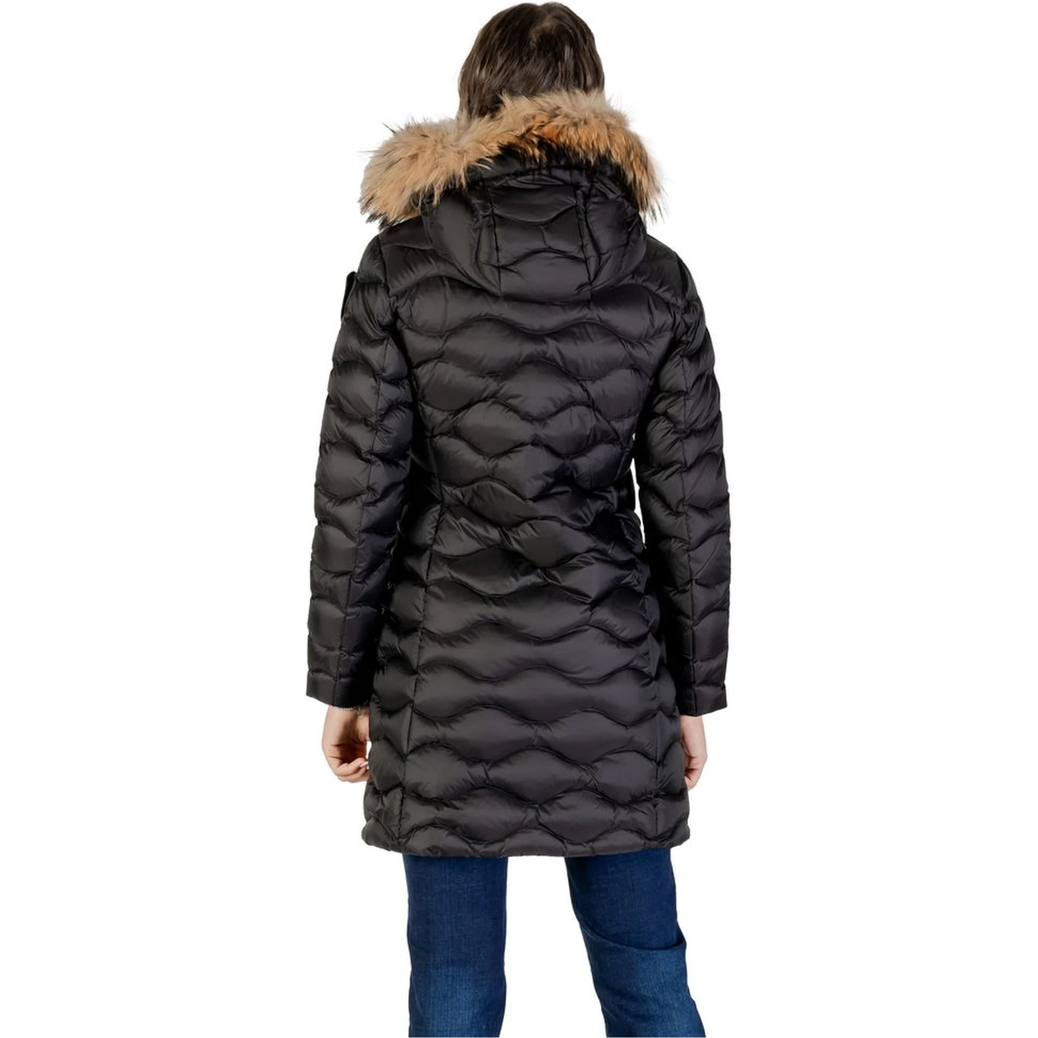 Black Polyamide Trench Coat